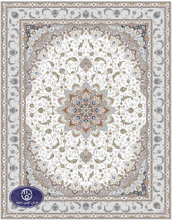 فرش 1500 شانه طرح اصفهان، کرم